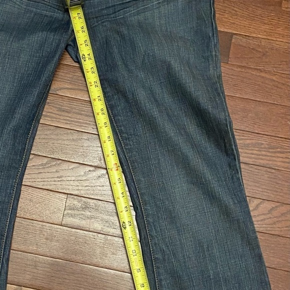 Guess Belmont Flare Womens 32 Stretch Denim Jeans Dark Wash Blue - Picture 7 of 12